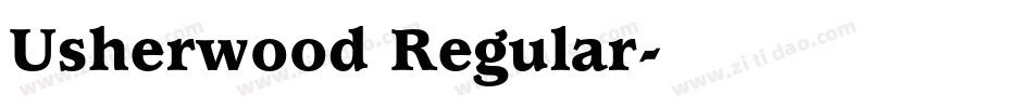 Usherwood Regular字体转换